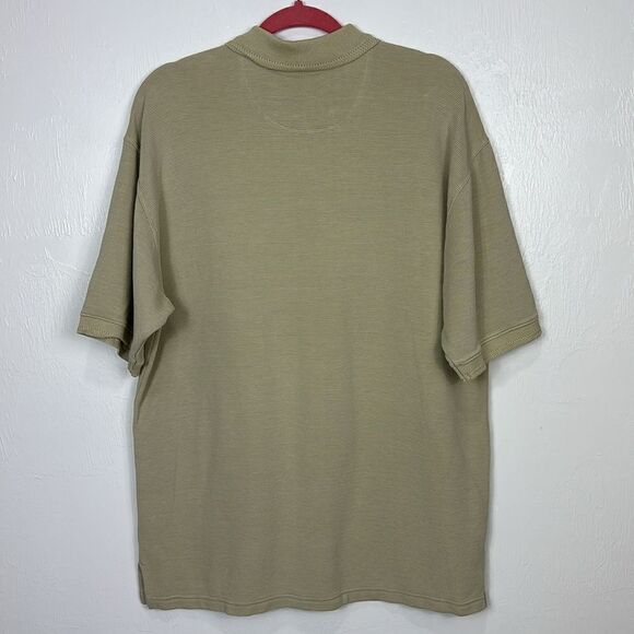 ❤️Last Chance Tommy Bahama Silk Cotton Blend PistachioTextured Polo Shirt Size L - Picture 2 of 9
